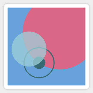 abstract design using circles Sticker